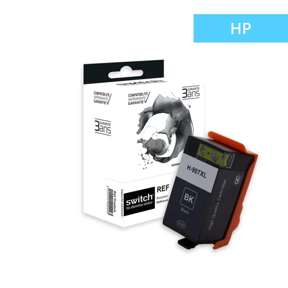 Cartouche compatible HP 907XL T6M19AE Noir - Jet d’encre Switch