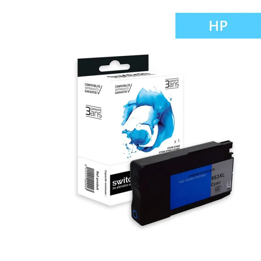 Cartouche compatible HP 953XL F6U16AE Cyan - Jet d’encre Switch