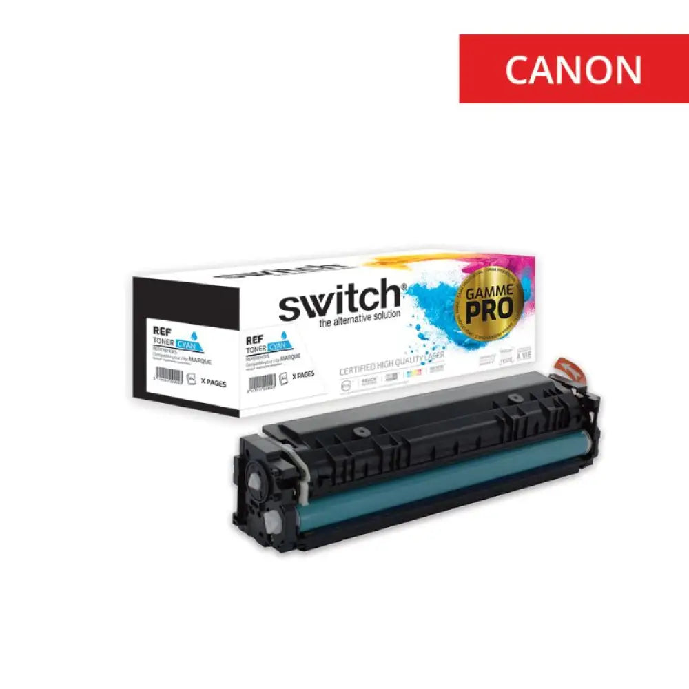 Cartouche laser compatible Canon 045H 1245C002 Cyan PRO - Toner Switch
