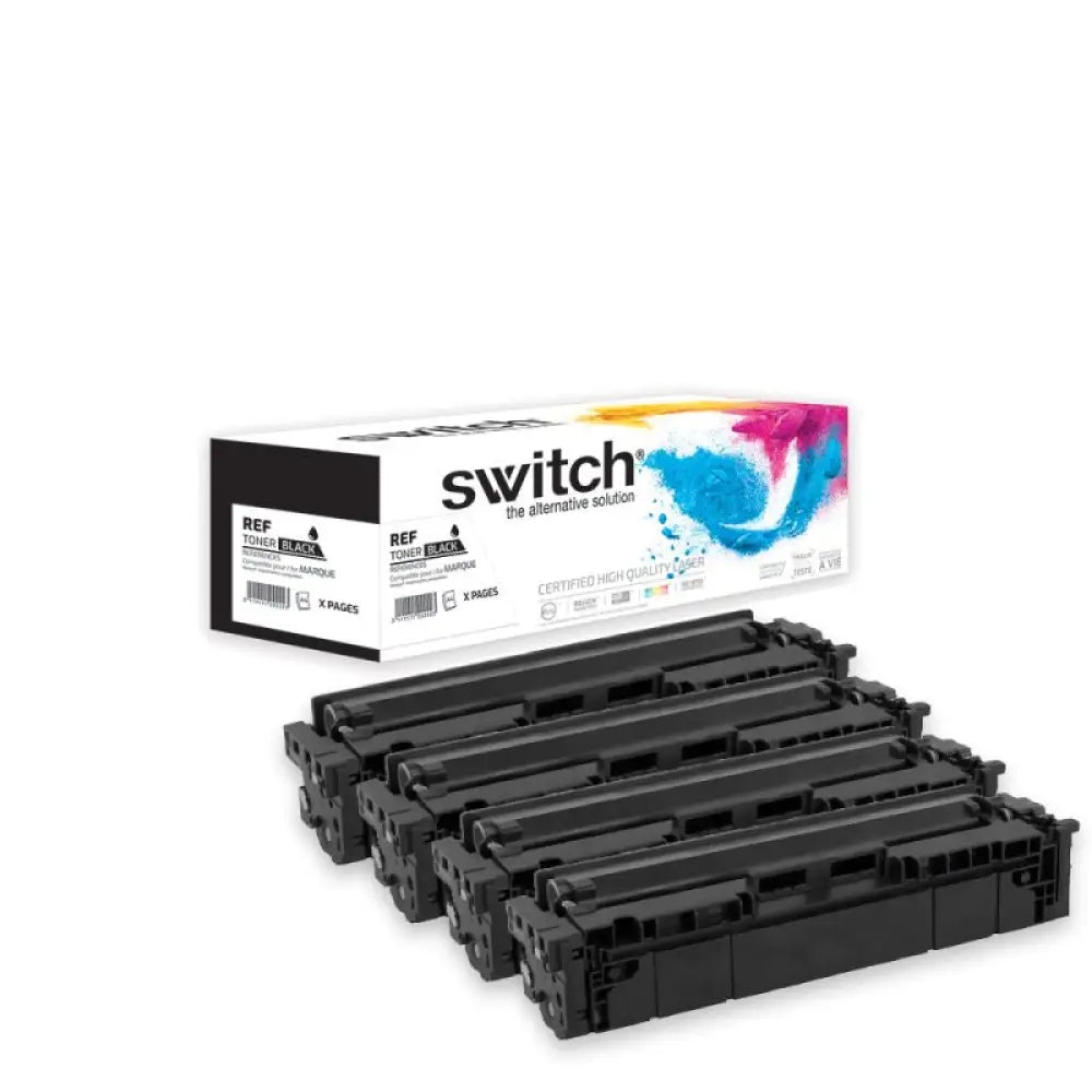 Cartouche laser compatible Canon 054H Pack 4 Couleurs - Toner Switch