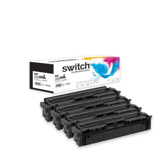 Cartouche laser compatible Canon 054H Pack 4 Couleurs - Toner Switch