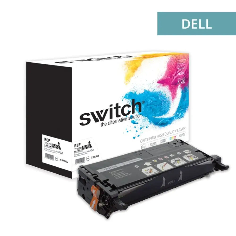Cartouche laser compatible Dell 3110 - 59310170 PF030 Noir - Toner Switch