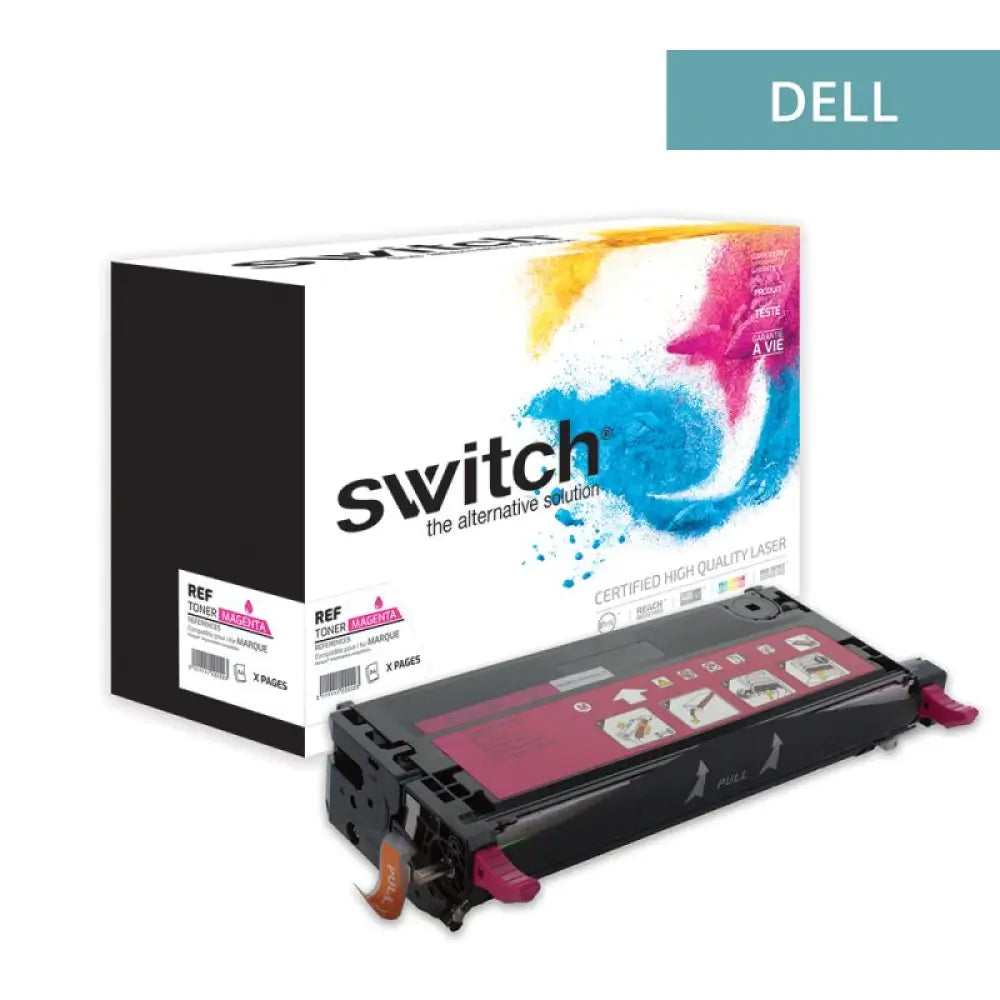 Cartouche laser compatible Dell 3110 - 59310172 RF013 Magenta - Toner Switch