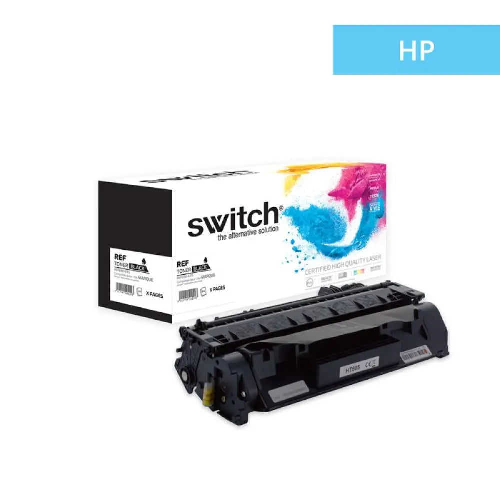 Cartouche laser compatible HP 05A - CE505A CF280A Noir - Toner Switch