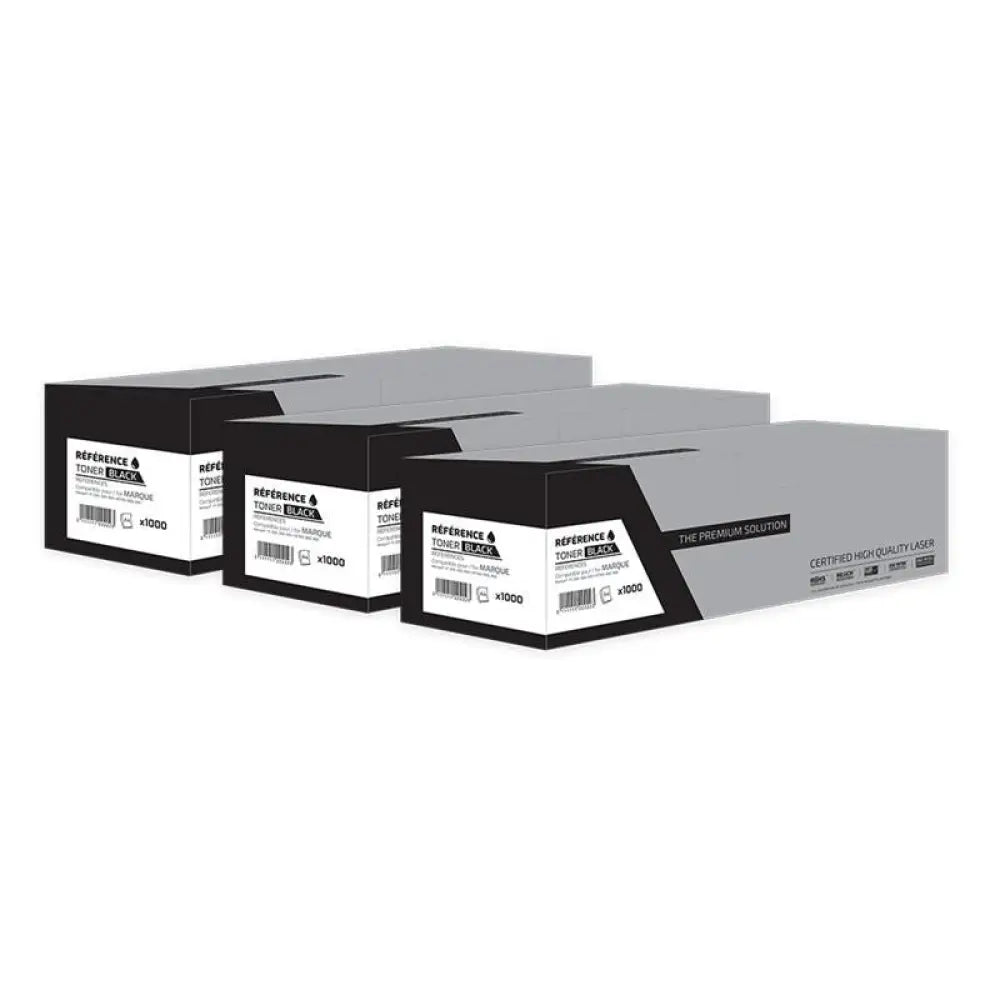 Cartouche laser compatible hp 61X C8061X Pack 3 Noir - Toner The Premium Solution