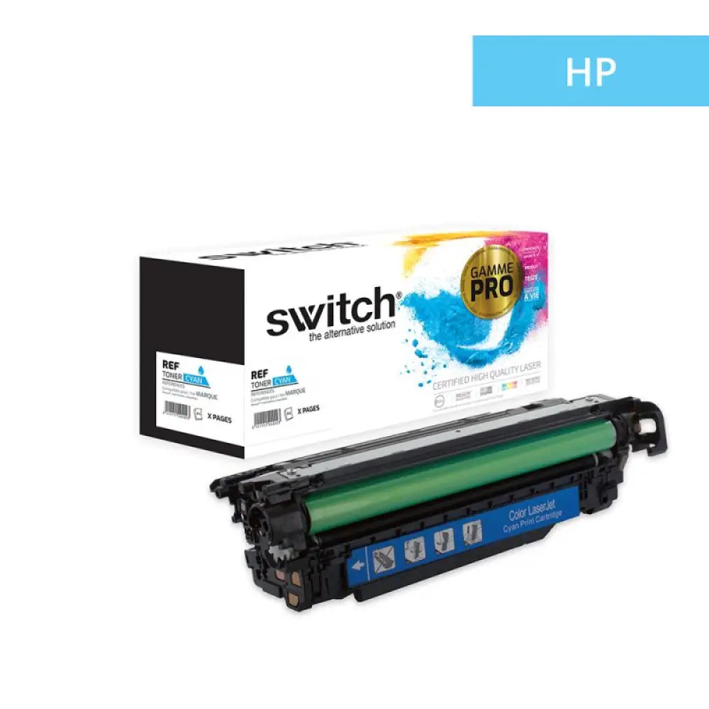 Cartouche laser compatible HP CE401A 507A Cyan - Toner Switch