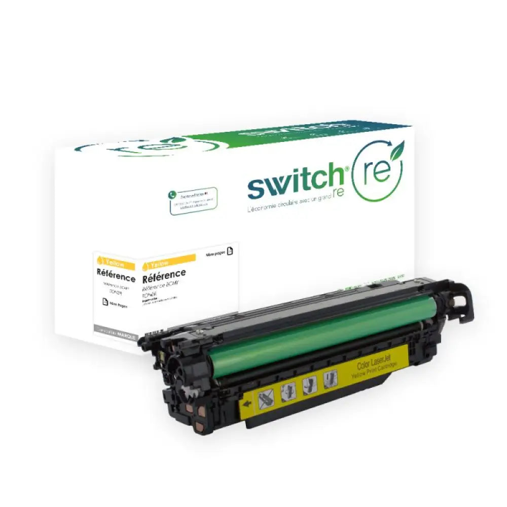 Cartouche laser compatible HP CE402A 507A Jaune - Toner remanufacturé Switch RE