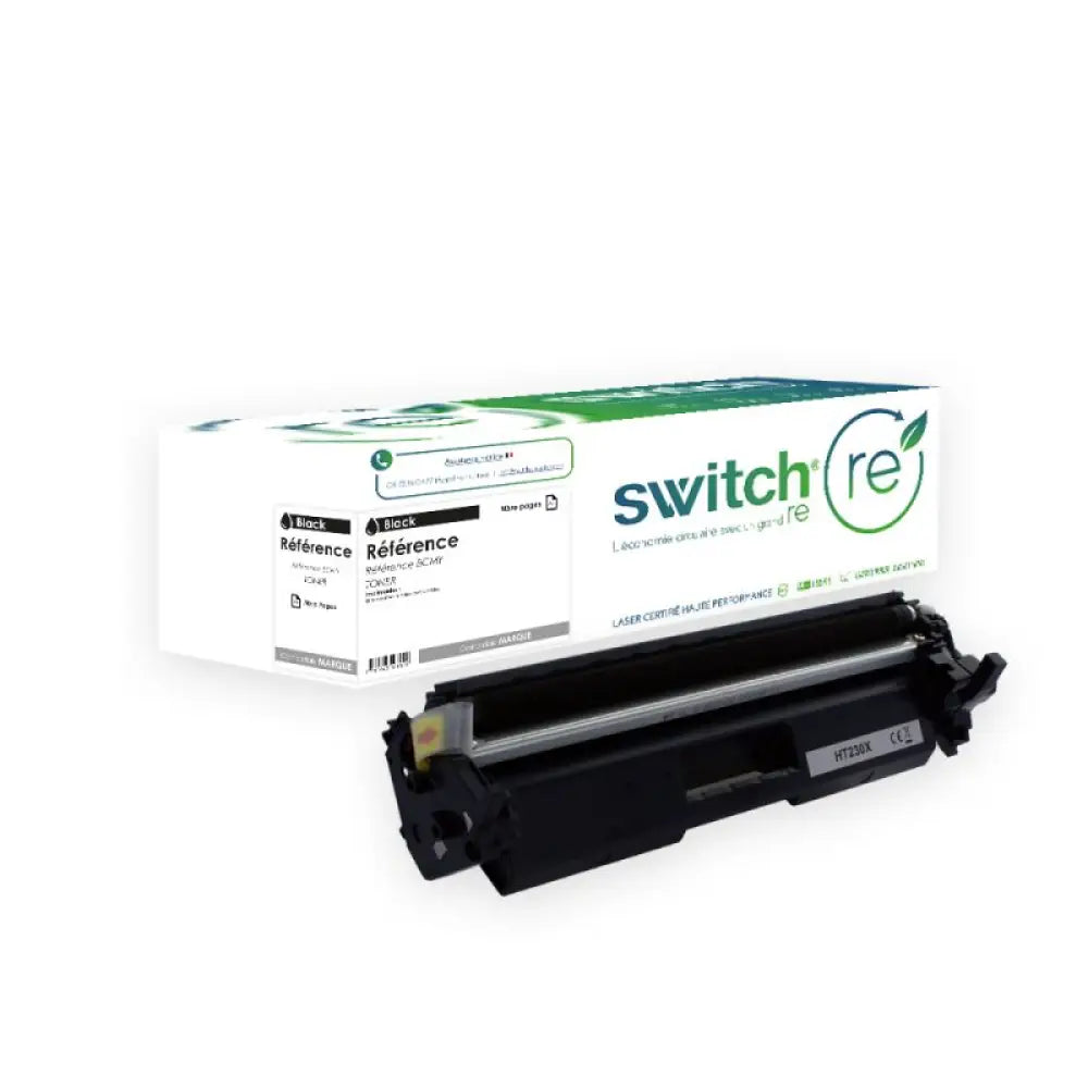 Cartouche laser compatible HP CF230X 30X Noir - Toner remanufacturé Switch RE