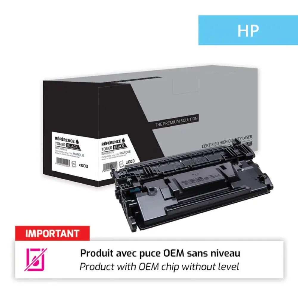 Cartouche laser compatible HP CF259A 59A Noir - Toner remanufacturé The Premium Solution