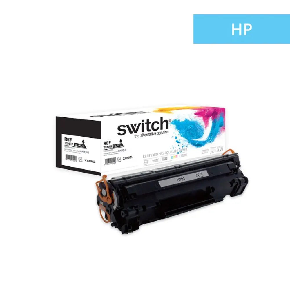 Cartouche laser compatible HP CF283A 83A Noir - Toner Switch