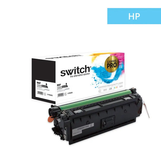Cartouche laser compatible HP CF360X 508X Noir - Toner Switch