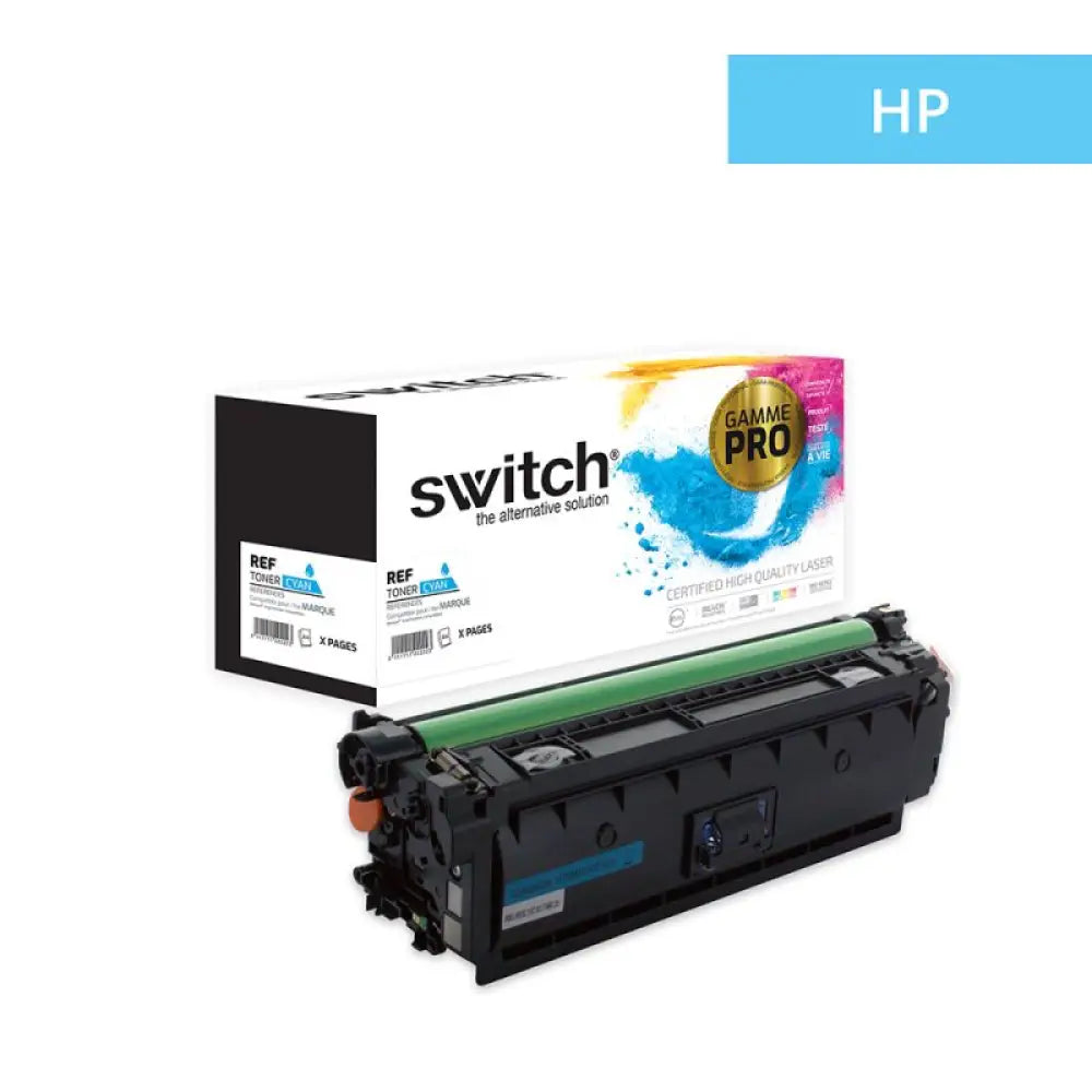 Cartouche laser compatible HP CF361X 508X Cyan - Toner Switch