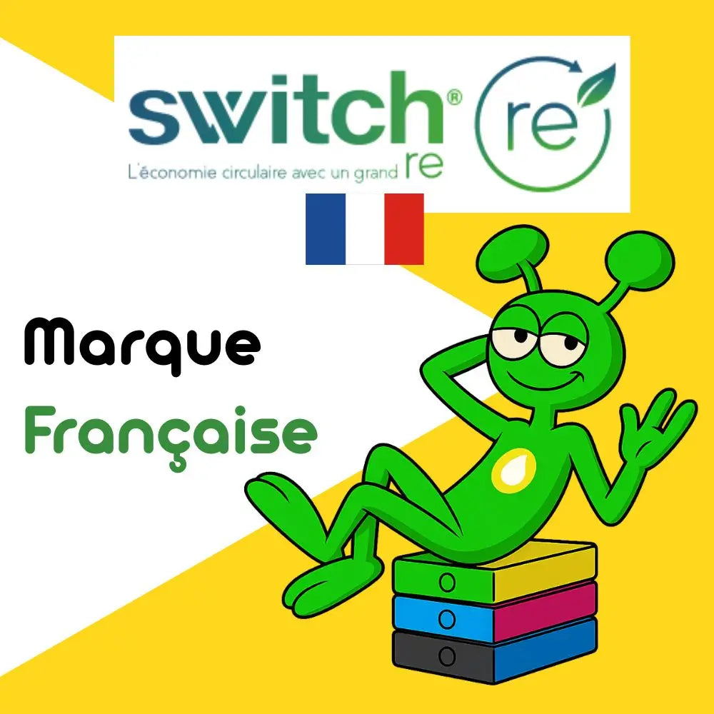 Cartouche laser compatible HP CF402X 201X Jaune - Toner remanufacturé Switch RE