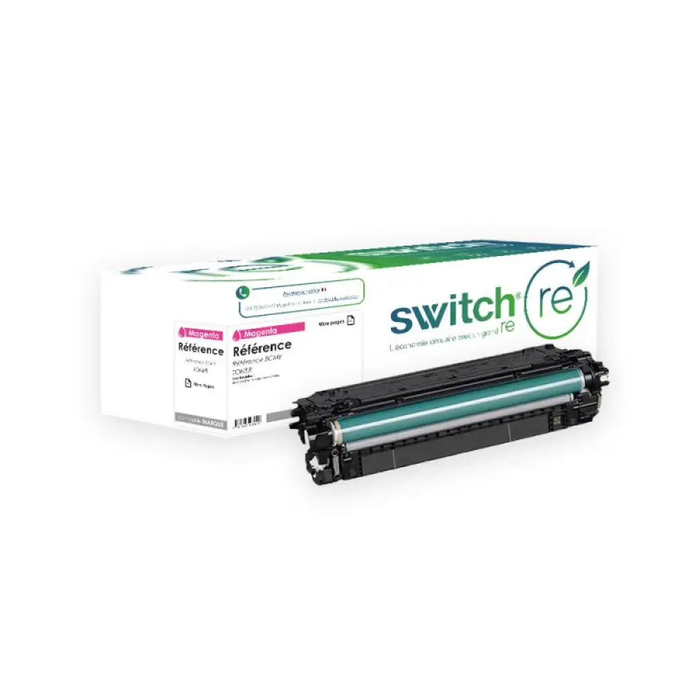Cartouche laser compatible HP CF403X 201X Magenta - Toner remanufacturé Switch RE