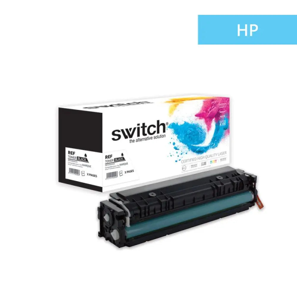 Cartouche laser compatible HP CF540X 203X Noir - Toner Switch