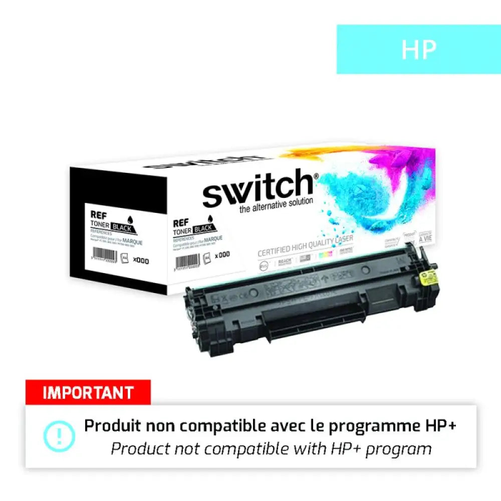 Cartouche laser compatible HP W1420X 142X Noir - Toner Switch