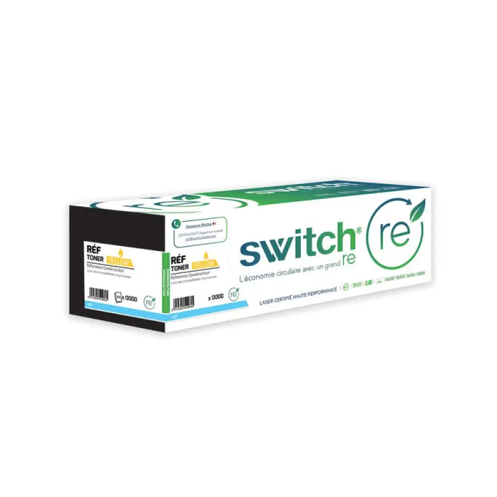 Cartouche laser compatible HP W2032A 415A Jaune - 2100 pages - Toner remanufacturé Switch RE