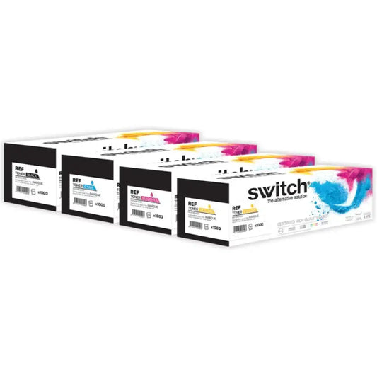 Cartouche laser compatible HP W2210X W2211X W2212X W2213X 207X Pack 4 Couleurs - Toner Switch