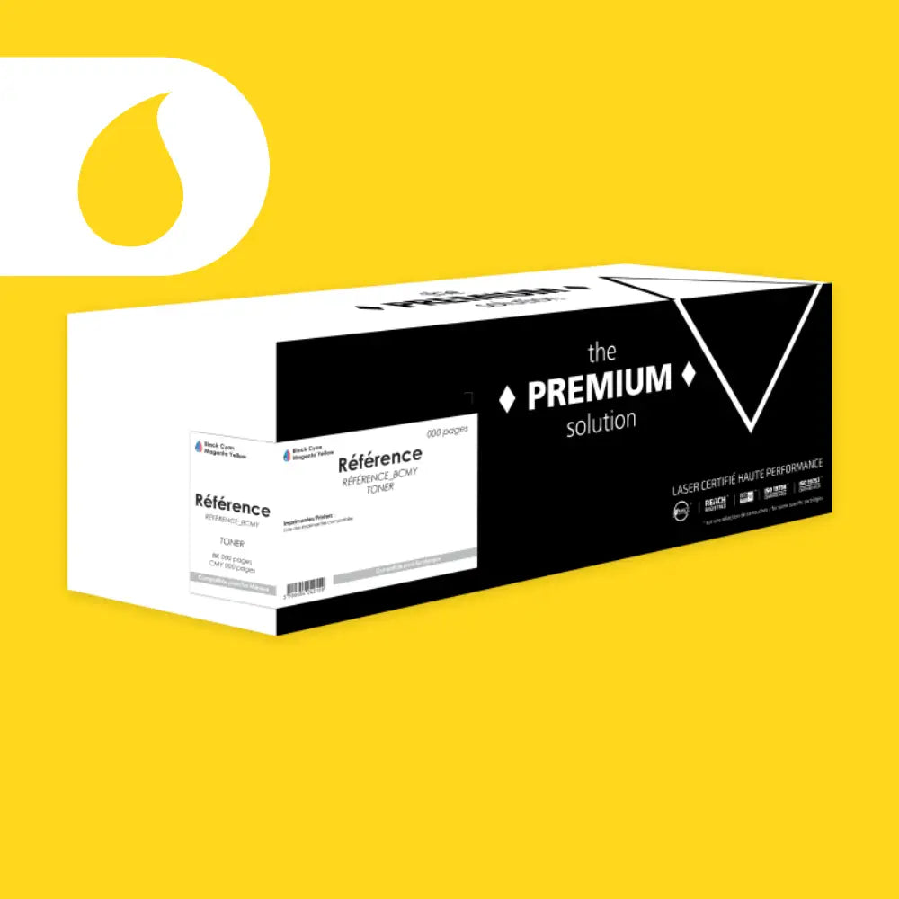 Cartouche laser compatible Minolta A0DK252 Jaune - Toner The Premium Solution