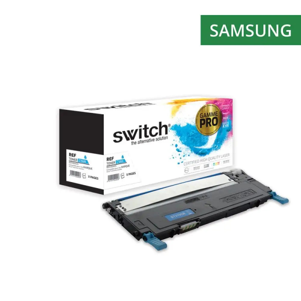 Cartouche laser compatible Samsung CLP-C4092SELS Cyan - Toner Switch