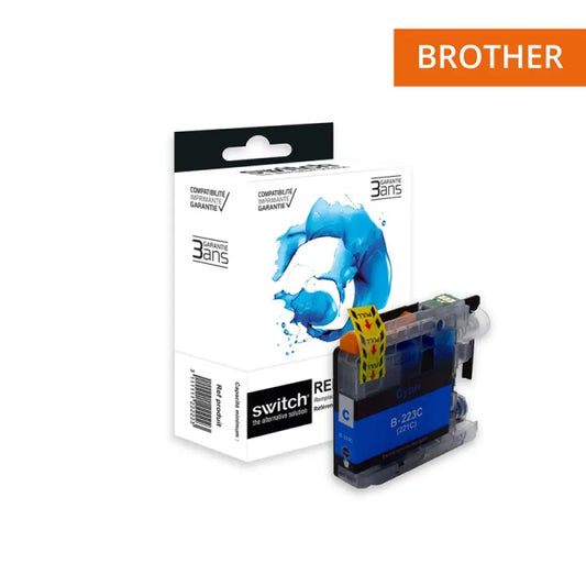 Catouche compatible Brother LC223 Cyan - Jet d’encre Switch