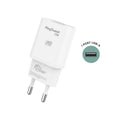 Chargeur Secteur eKOgreen recyclé 1 port USB 12W - Blanc