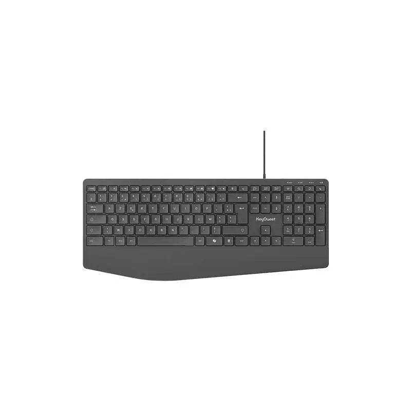 Clavier eKOgreen recyclé Filaire Confort - 1,50m - Noir