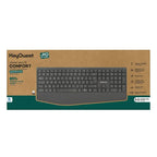 Clavier eKOgreen recyclé sans Fil Confort - Noir