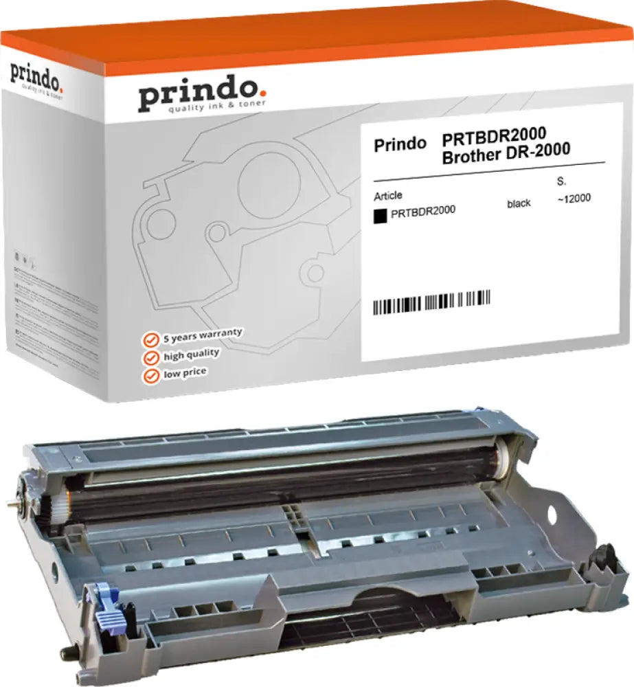 Compatible avec Brother DR-2000 Prindo Classic Tambour d’image Noir(e)