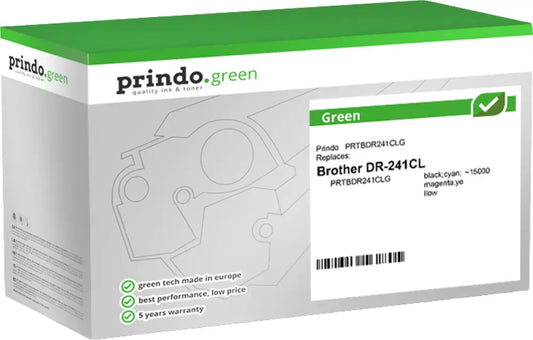 Compatible avec Brother DR-241CL Prindo Green Tambour d’image Noir(e) / Cyan / Magenta / Jaune
