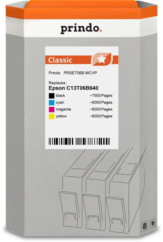 Compatible avec Epson 113 Prindo Classic Multipack Noir(e) / Cyan / Magenta / Jaune - Consommable imprimante