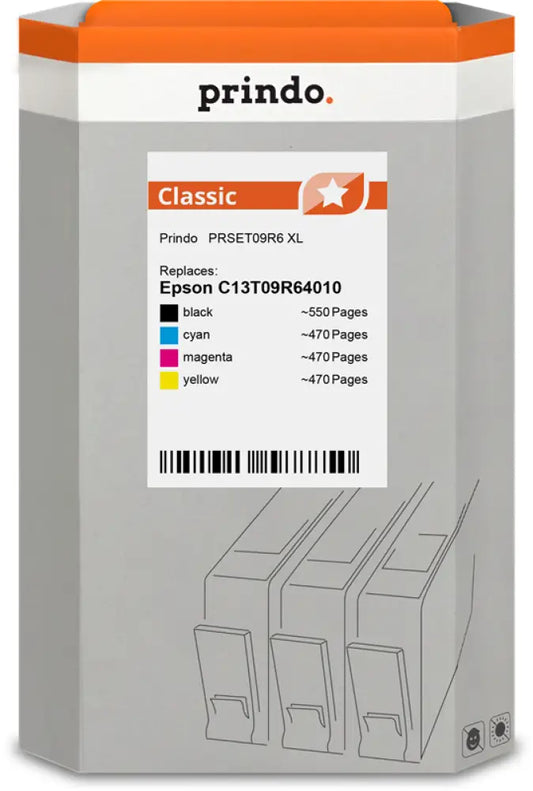 Compatible avec Epson 503 XL Prindo Classic Multipack Noir(e) / Cyan / Magenta / Jaune - Consommable imprimante