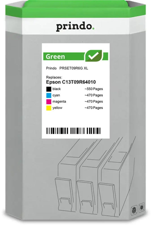 Compatible avec Epson 503 XL Prindo Green Multipack Noir(e) / Cyan / Magenta / Jaune - Consommable imprimante