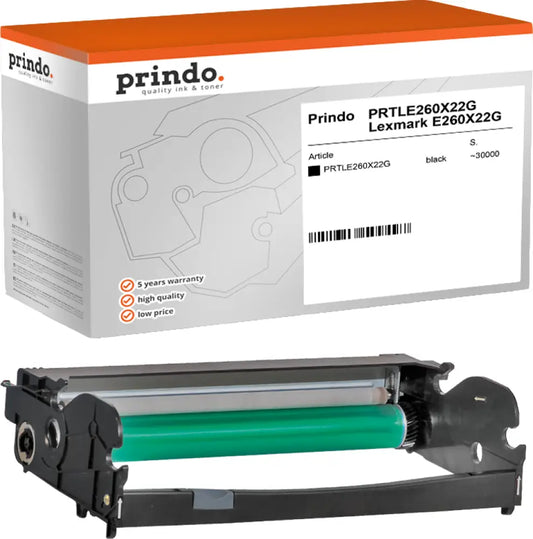 Compatible avec Lexmark E260X22G Prindo Classic Tambour d’image Noir(e)