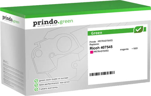 Compatible avec Ricoh SP C250EM Prindo Green Magenta Toner - remanufacturé