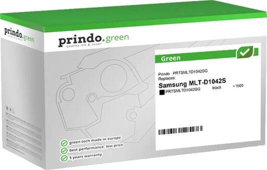 Compatible avec Samsung MLT-D1042S Prindo Green Noir(e) Toner - remanufacturé