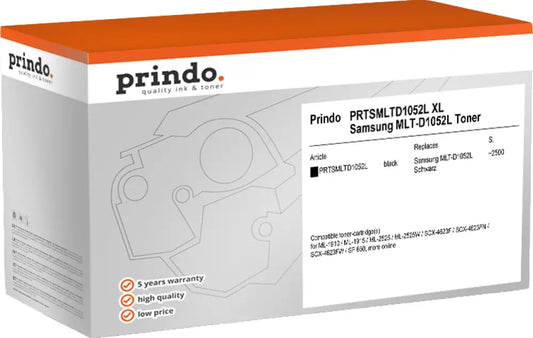 Compatible avec Samsung MLT-D1052L Prindo Classic XL Noir(e) Toner - compatible