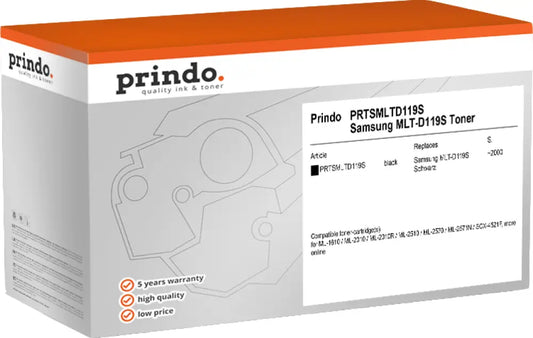 Compatible avec Samsung MLT-D119S Prindo Classic Noir(e) Toner - compatible
