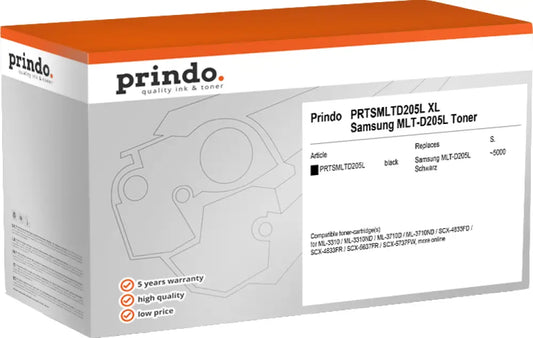 Compatible avec Samsung MLT-D205L Prindo Classic XL Noir(e) Toner - compatible