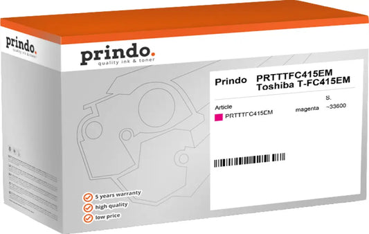 Compatible avec Toshiba T-FC415EM Prindo Classic Magenta Toner - compatible