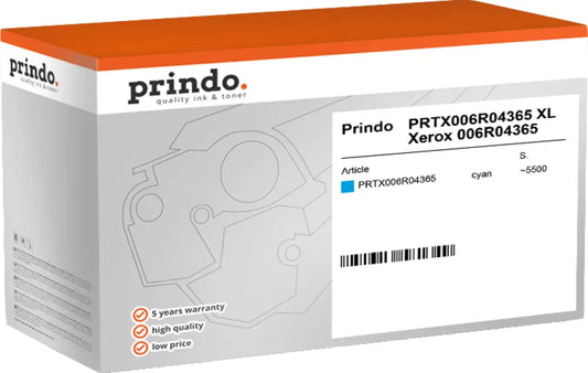 Compatible avec Xerox 006R04365 Prindo Classic XL Cyan Toner - compatible