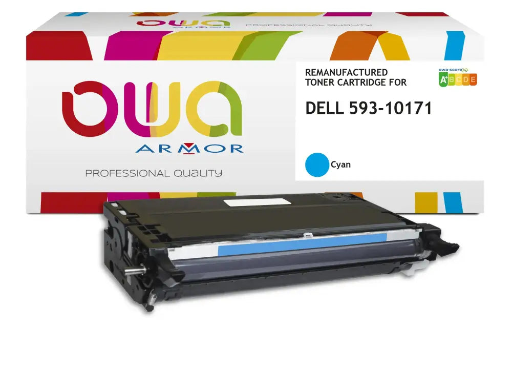 DELL 593-10171 - Cartouche laser compatible - haute capacité - Cyan - Toner remanufacturé OWA