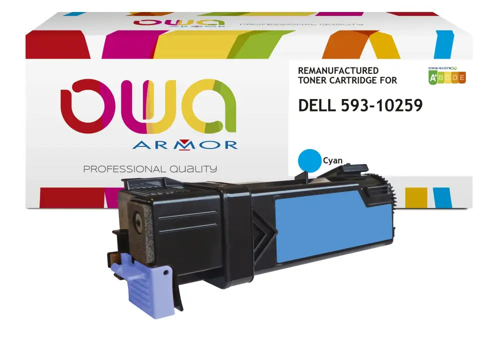 DELL 593-10259 - Cartouche laser compatible - haute capacité - Cyan - Toner remanufacturé OWA