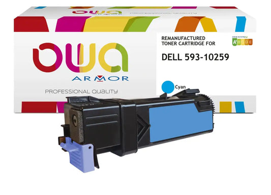 DELL 593-10259 - Cartouche laser compatible - haute capacité - Cyan - Toner remanufacturé OWA