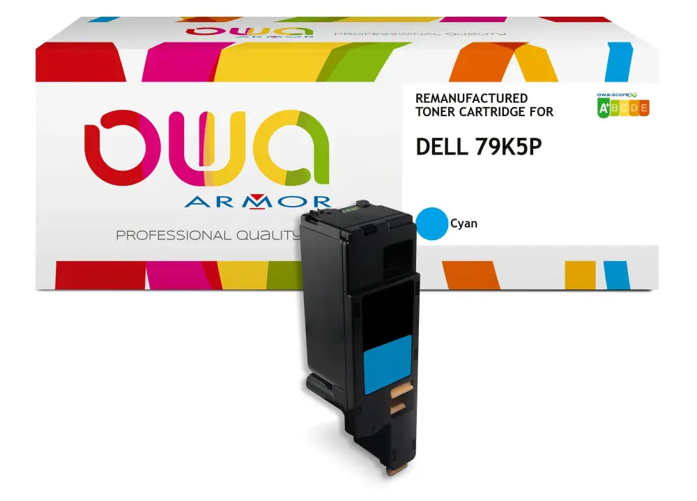 DELL 593-11021 593-11141 - Cartouche laser compatible - haute capacité - Cyan - Toner remanufacturé OWA