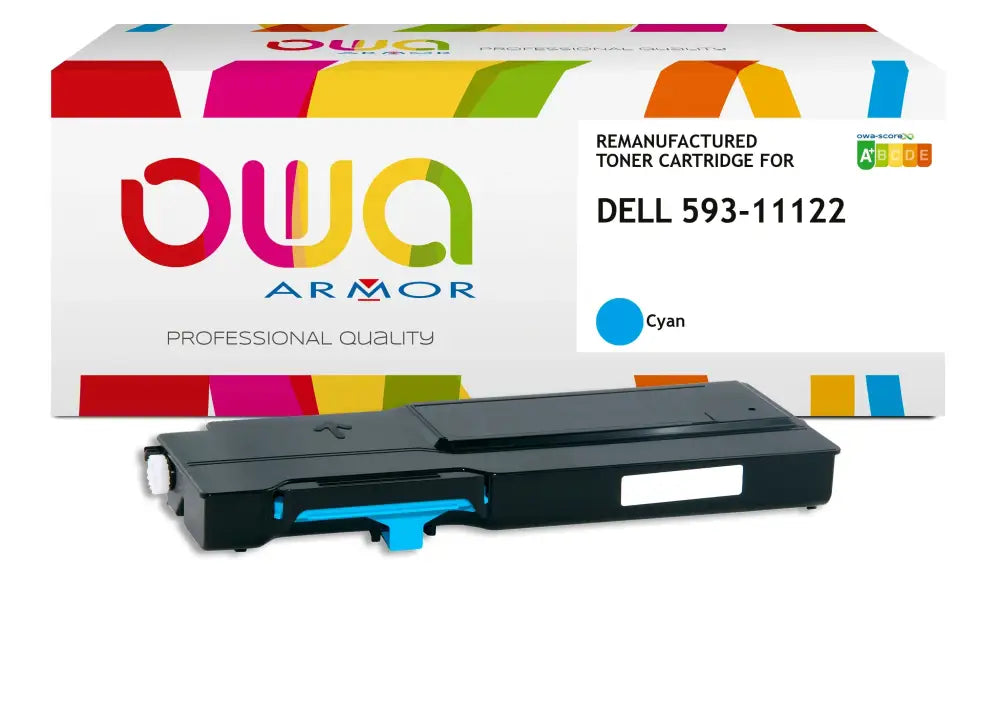 DELL 593-11122 - Cartouche laser compatible - Cyan - Toner remanufacturé OWA