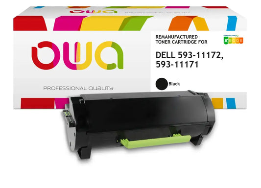 DELL 593-11172 593-11171 - Cartouche laser compatible - Noir - Toner remanufacturé OWA