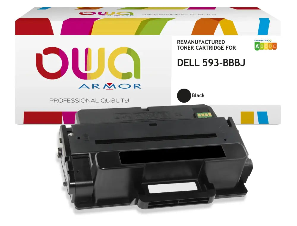 DELL 593-BBBJ - Cartouche laser compatible - haute capacité - Noir - Toner remanufacturé OWA