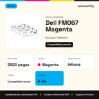 Dell FM067 Toner Magenta compatible équivalent à 59310314 · Switch : caractéristiques