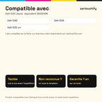Imprimantes compatibles avec Dell 1230 Toner Jaune compatible équivalent à 59310496, M123K